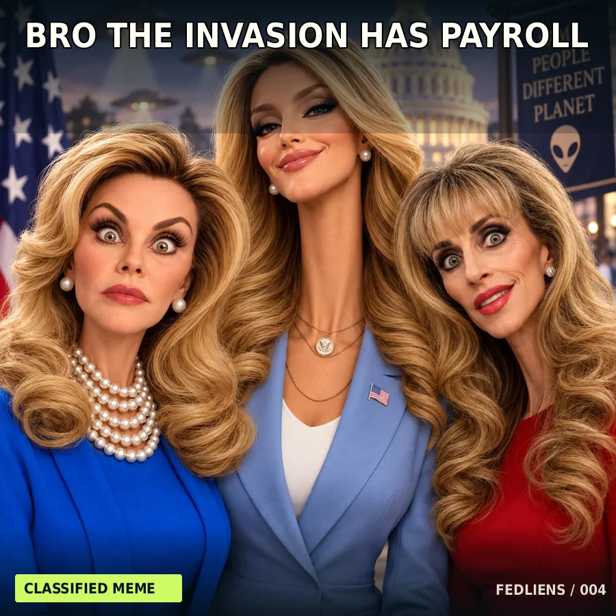 Fictional trio reaction meme: Bro, the invasion has payroll